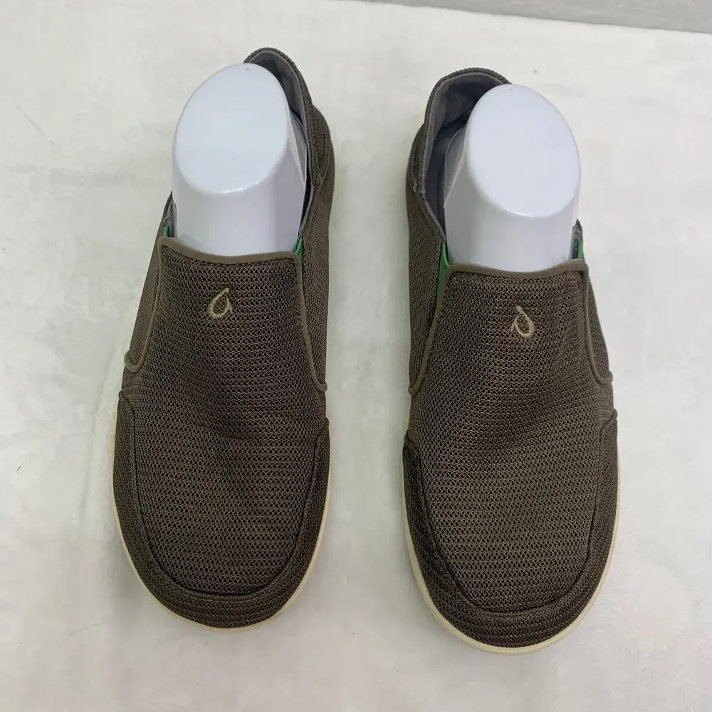 OluKai Mens 8.5 Nohea Mesh Sneakers Slip On Comfort Shoes Collapsible Heel Water